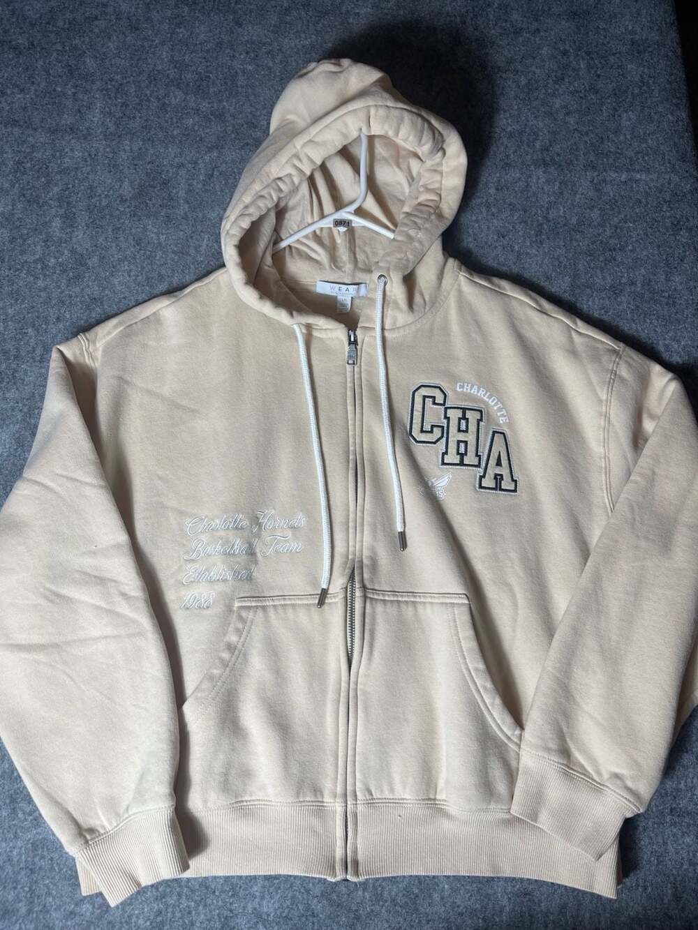 WEAR by Erin Andrews Charlotte Hornets Full-Zip Hoodie